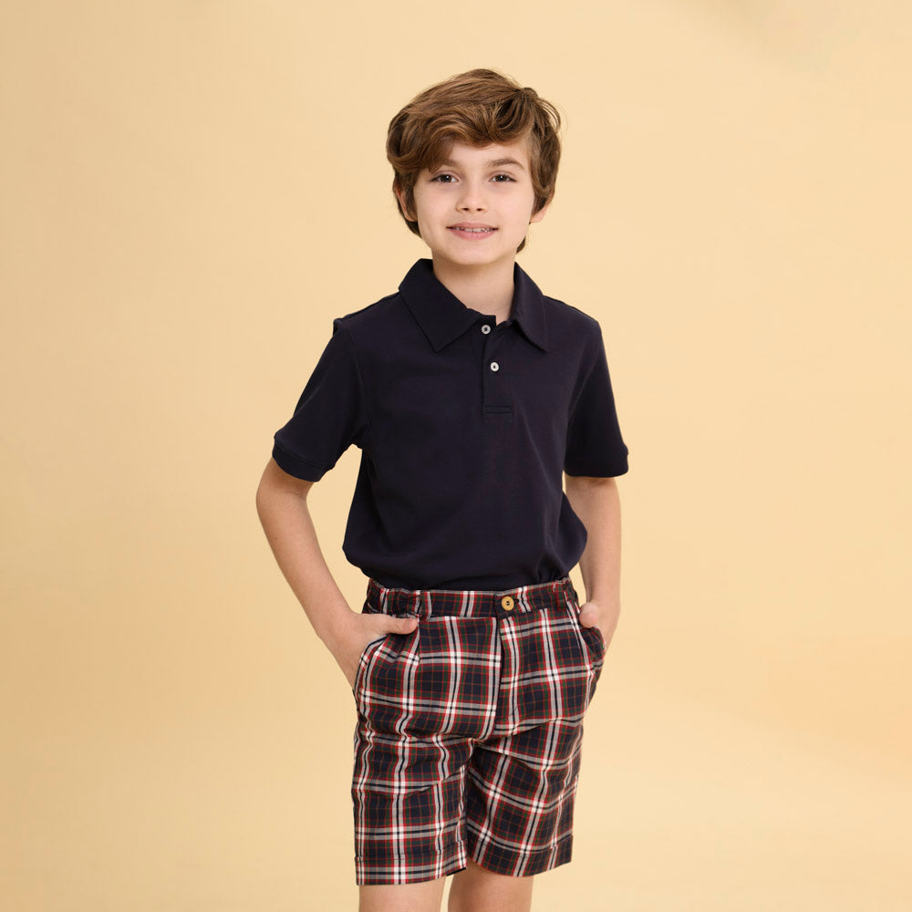 Shorts Infantil Michael Xadrez