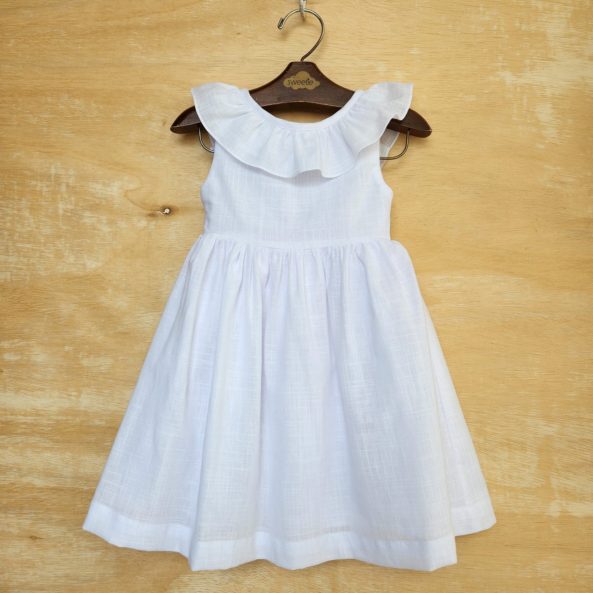 Vestido Bebê Babado Branco