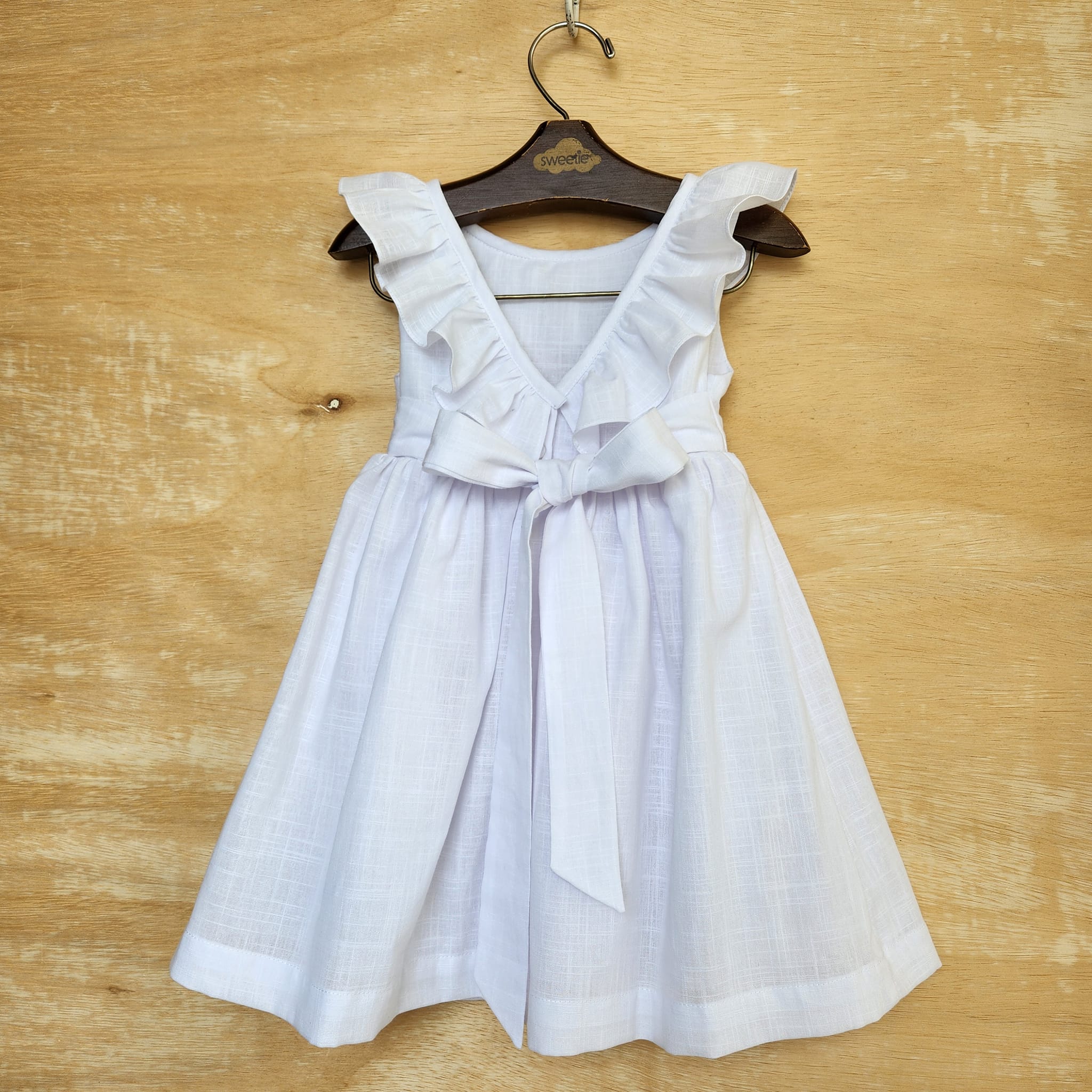 Vestido Bebê Babado Branco