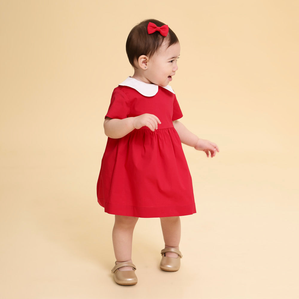 Vestido Bebê Florença Vermelho