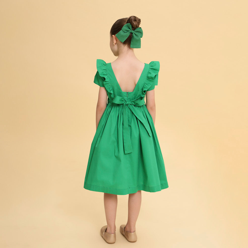 Vestido Infantil Gordes Verde