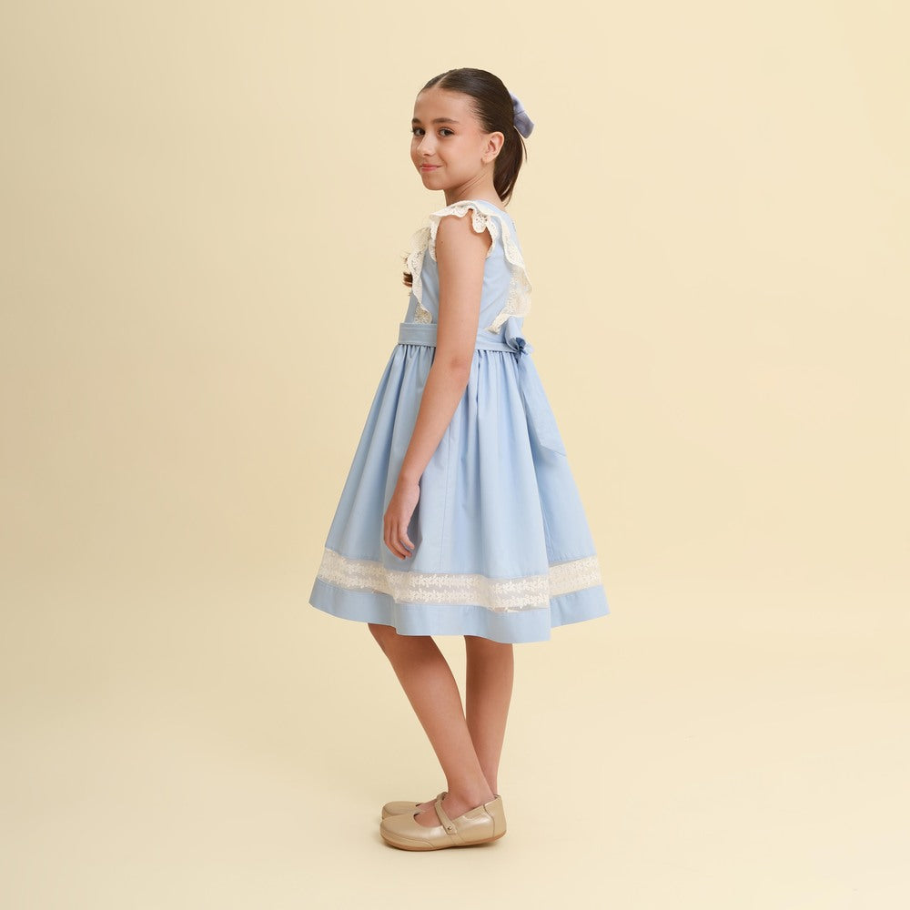 Vestido Infantil Meghan Azul