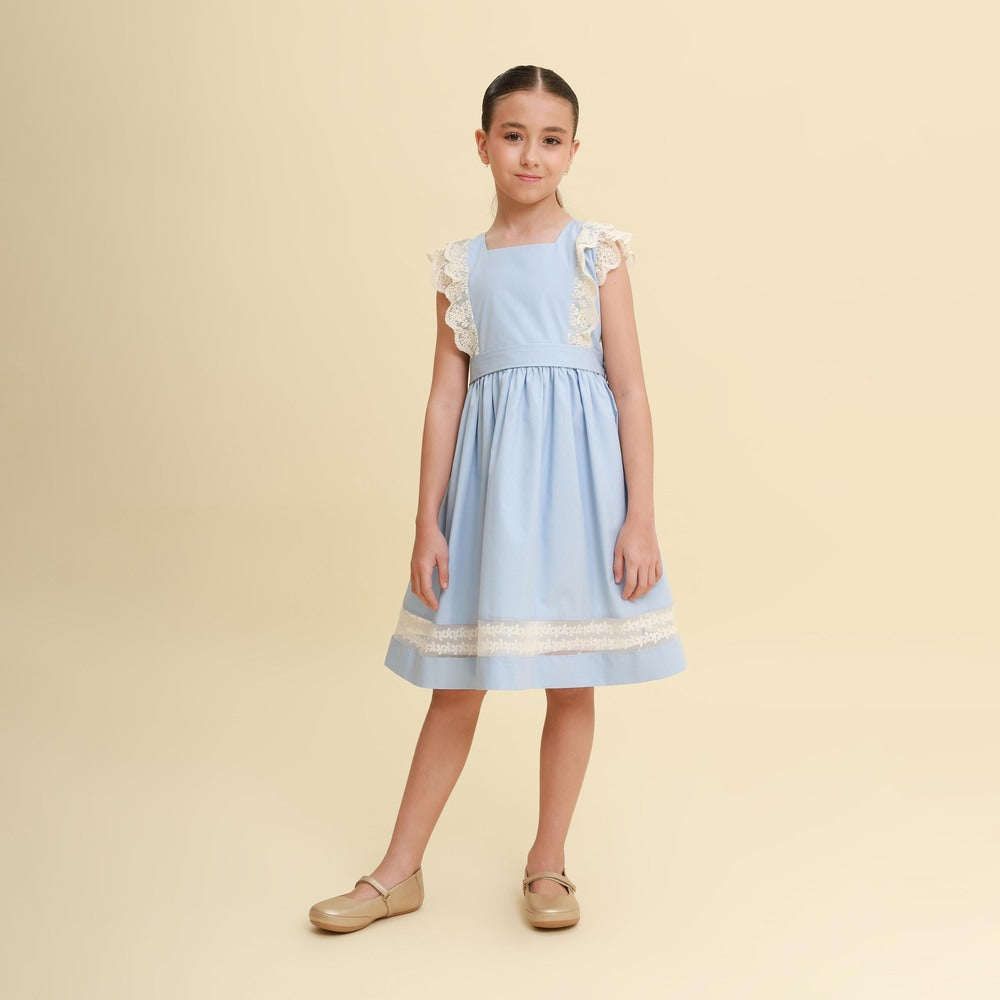 Vestido Infantil Meghan Azul