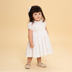 Vestido Bordado Bebê Lili Renda Renascença Branco