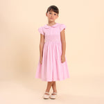 Vestido Bordado Infantil Clara Rosa