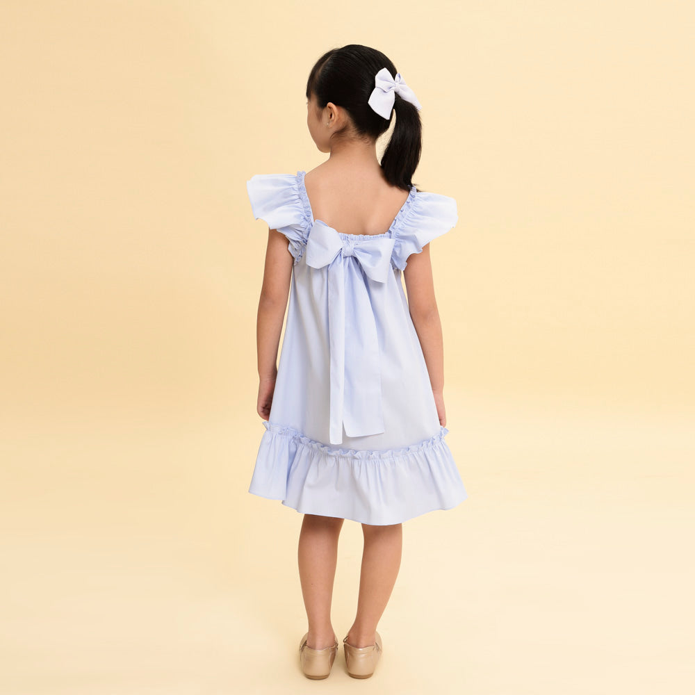 Vestido Infantil Bolonha Azul