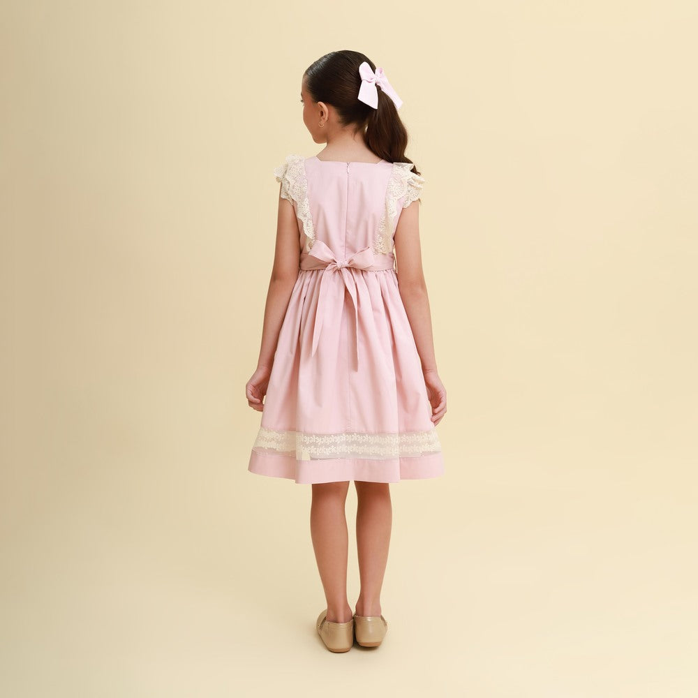 Vestido Infantil Meghan Rosa