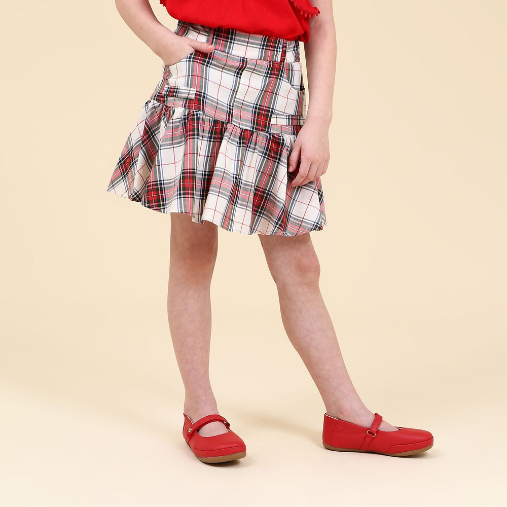 Saia Short Infantil Xadrez